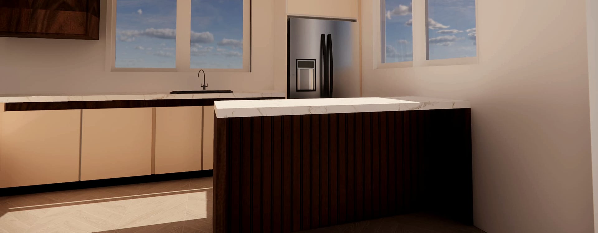 Cream & Walnut Kitchen — view 4